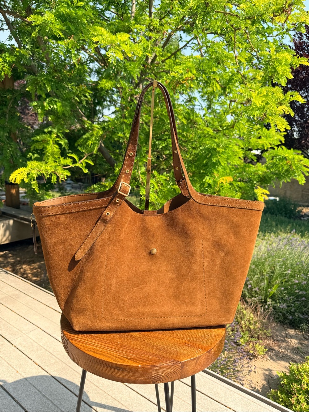 Coach Warm Brown Gramercy Tote Bag - Picture 3 of 13